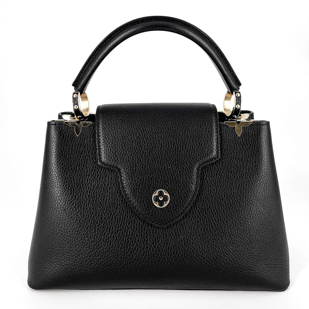 Second hand Louis Vuitton Capucines MM Crown Black Leather - Tabita Bags