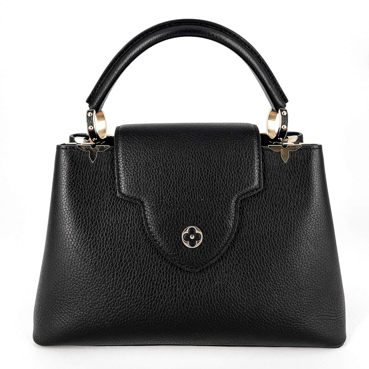 Second hand Louis Vuitton Capucines MM Crown Black Leather - Tabita Bags