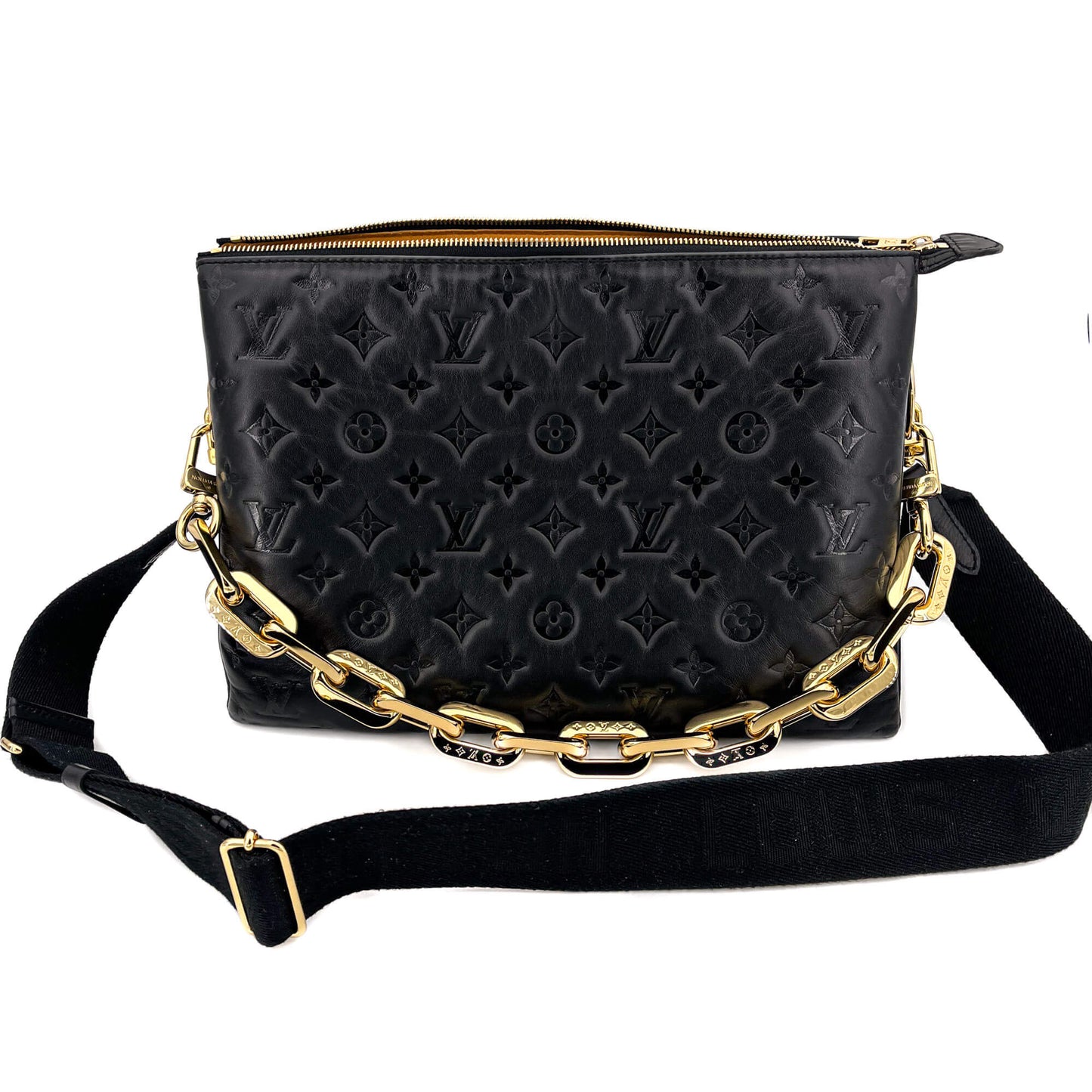 Second hand Louis Vuitton Coussin MM Black Leather - Tabita Bags