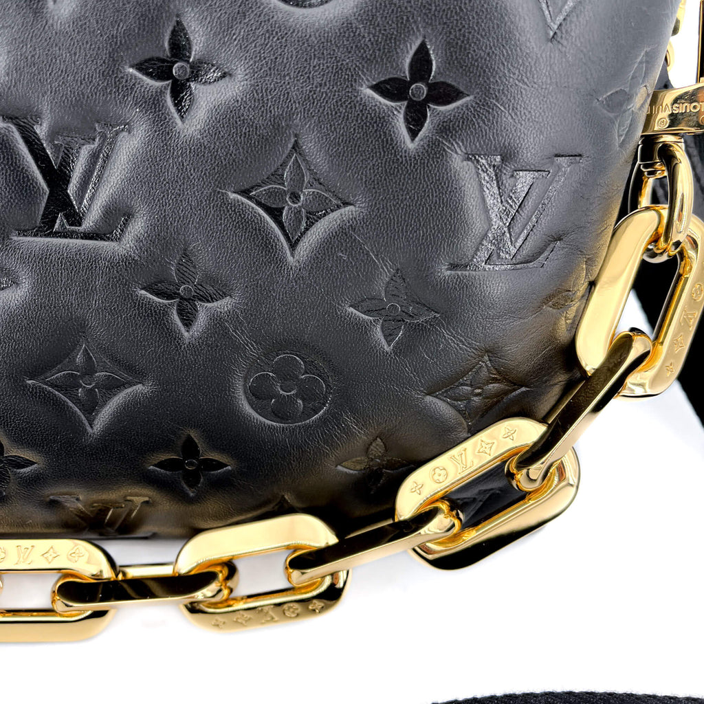 Second hand Louis Vuitton Coussin MM Black Leather - Tabita Bags