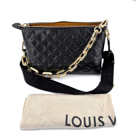 Pre-owned Louis Vuitton Coussin Mm Black
