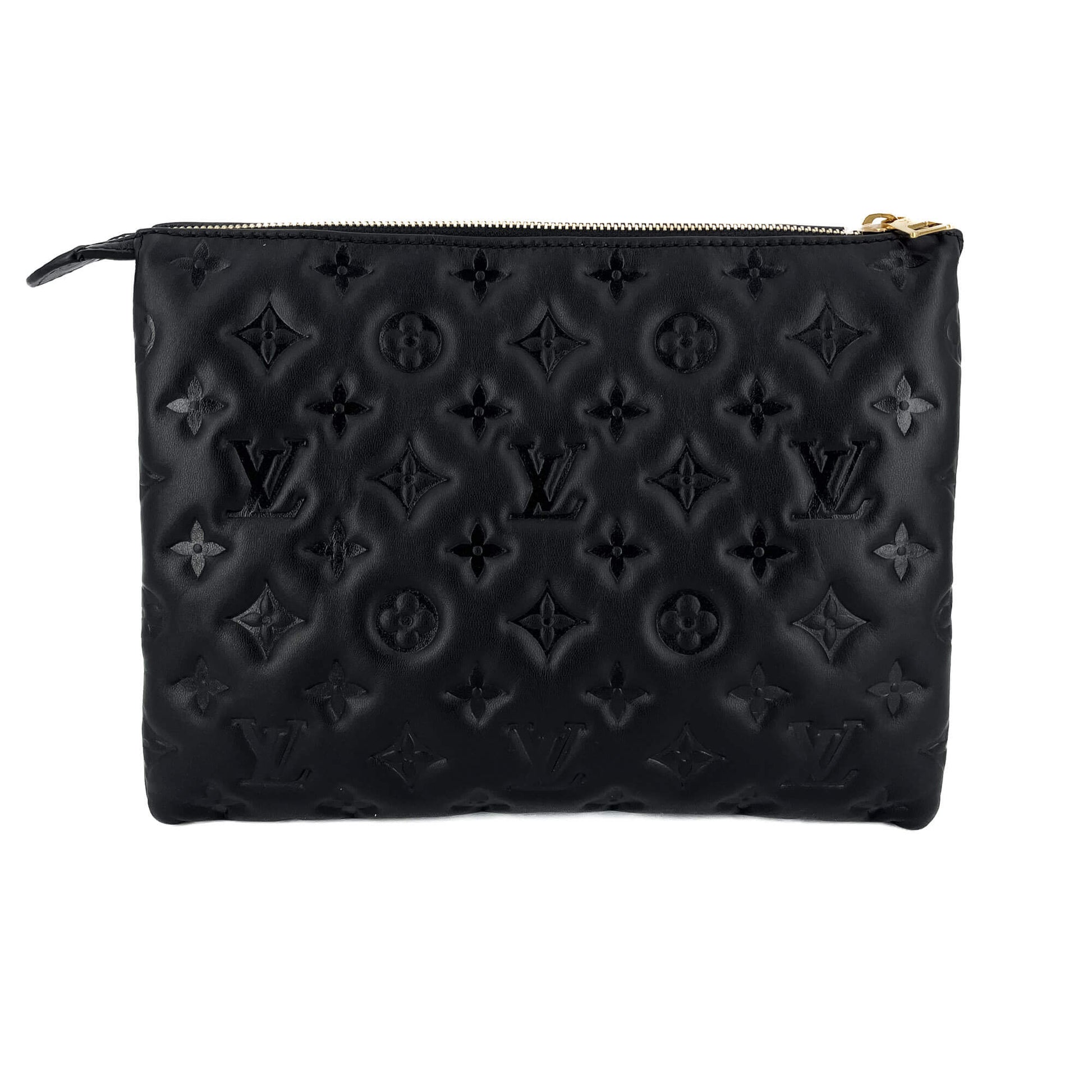 Second hand Louis Vuitton Coussin PM Monogram Embossed Leather Black - Tabita Bags