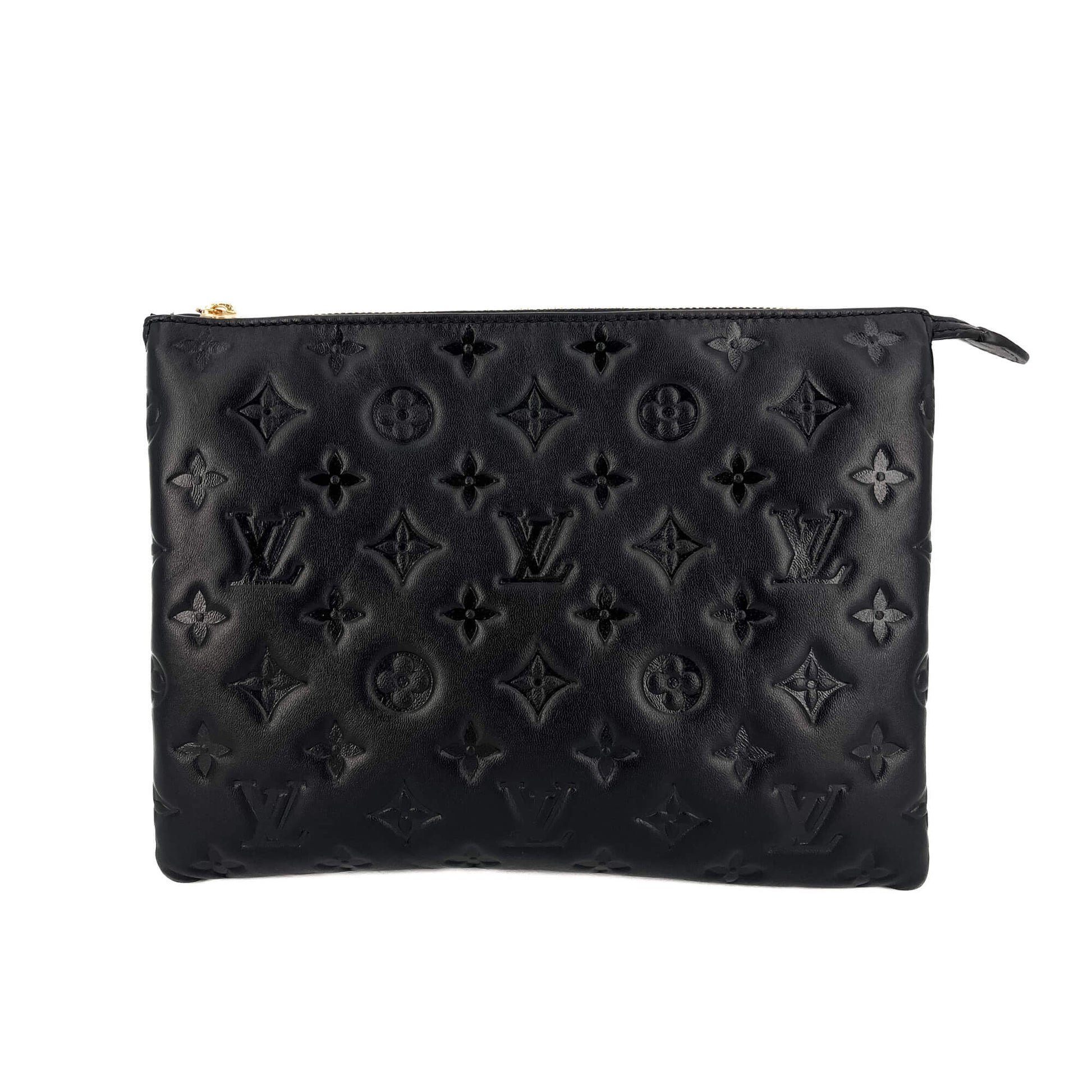 Second hand Louis Vuitton Coussin PM Monogram Embossed Leather Black - Tabita Bags