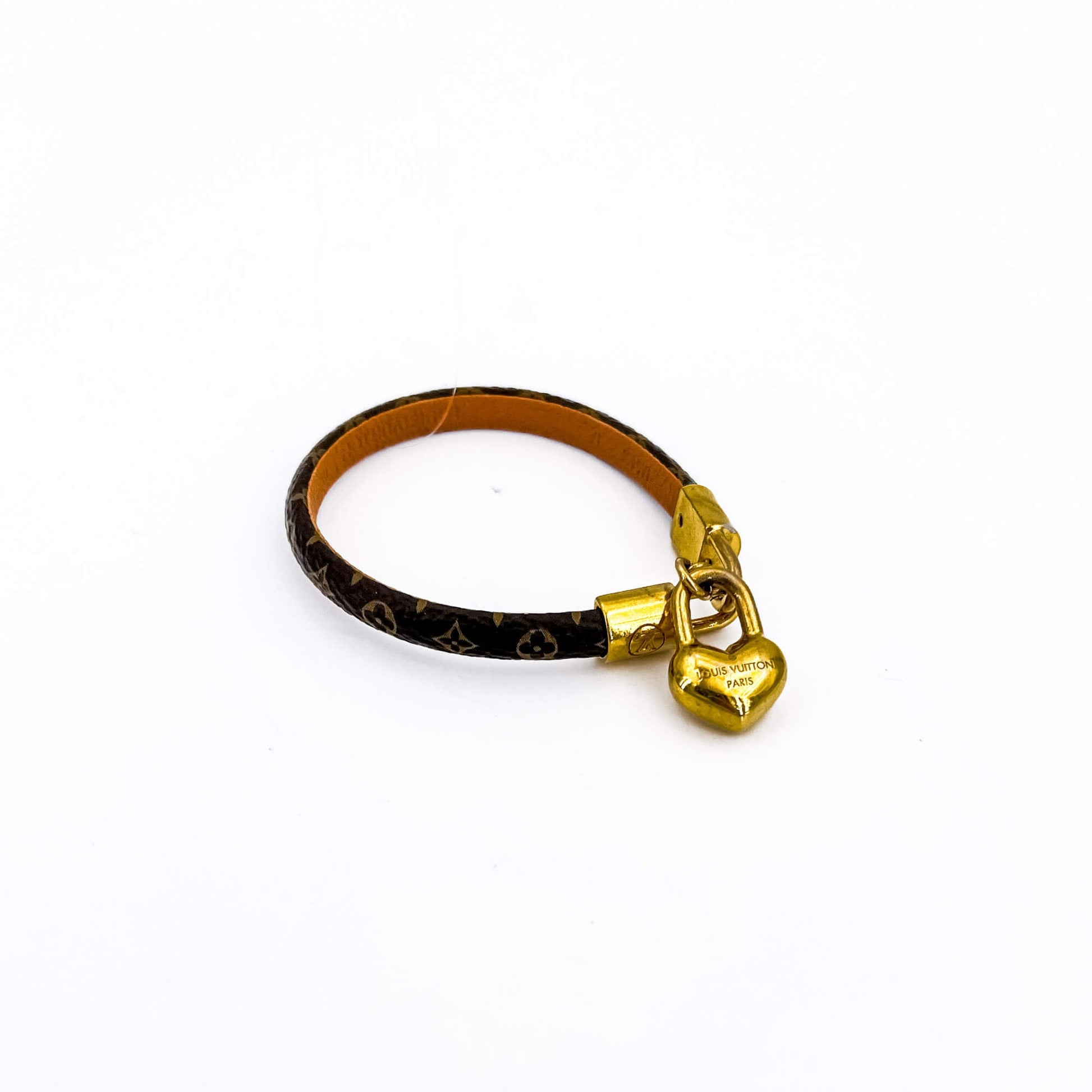 Louis Vuitton Crazy In Lock Canvas Charm Bracelet - Brown, Gold
