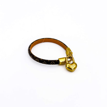 Second hand Louis Vuitton Crazy In Lock Charm Bracelet Monogram - Tabita Bags