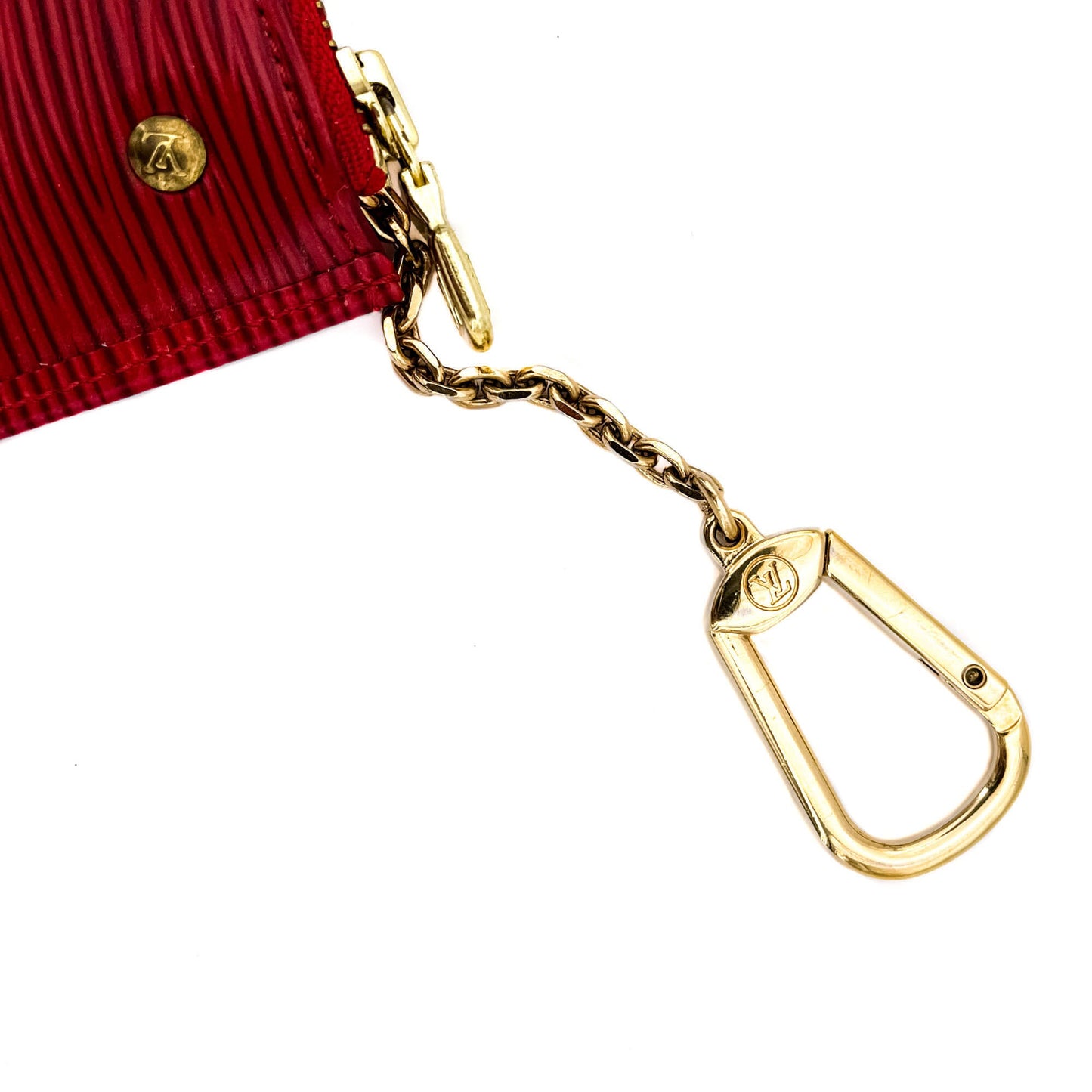 Second hand Louis Vuitton Keys Pouch Epi Leather Red - Tabita Bags