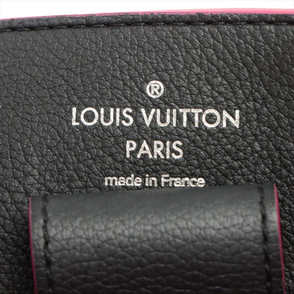 Louis Vuitton-Lockme Bucket Leather Black-at Tabita Bags