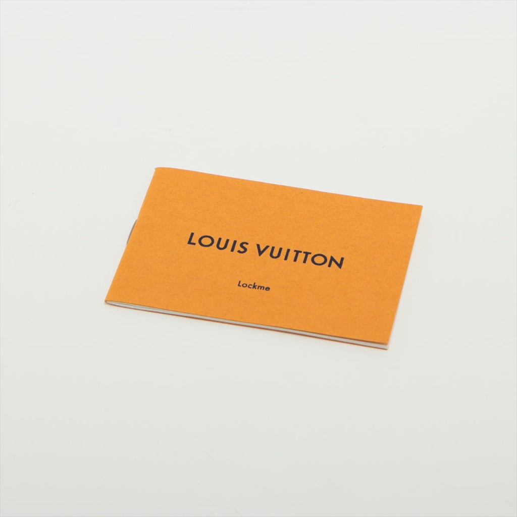 Second hand Louis Vuitton Lockme Go Leather Blue Navy Tote Bag - Tabita Bags