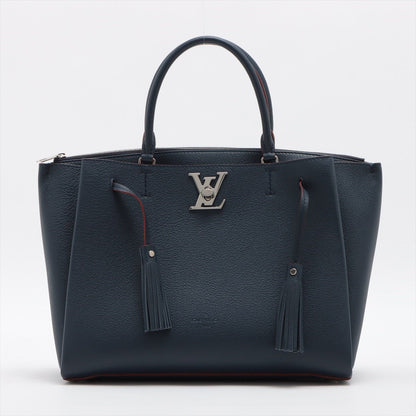 Second hand Louis Vuitton Lockmeto Navy Leather - Tabita Bags