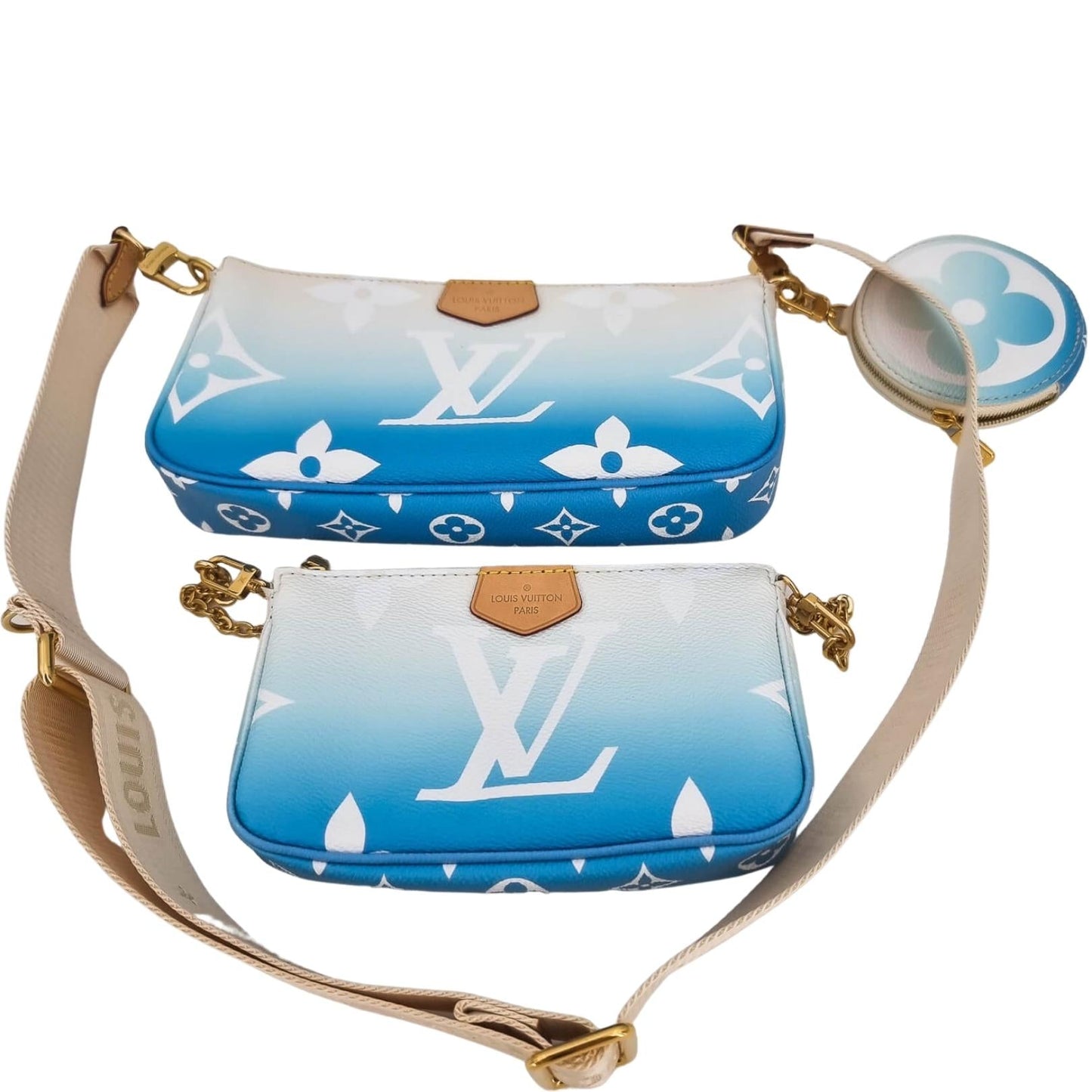 Second hand Louis Vuitton Louis Vuitton Multi Pochette Accessories By The Pool Blue - Tabita Bags