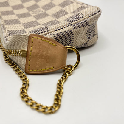 Second hand Louis Vuitton Mini Pochette Damier Azure - Tabita Bags