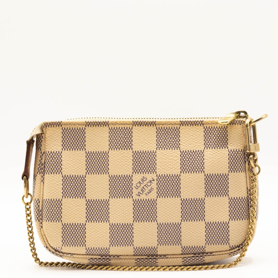 Second hand Louis Vuitton Mini Pochette Damier Azure N58010 - Tabita Bags