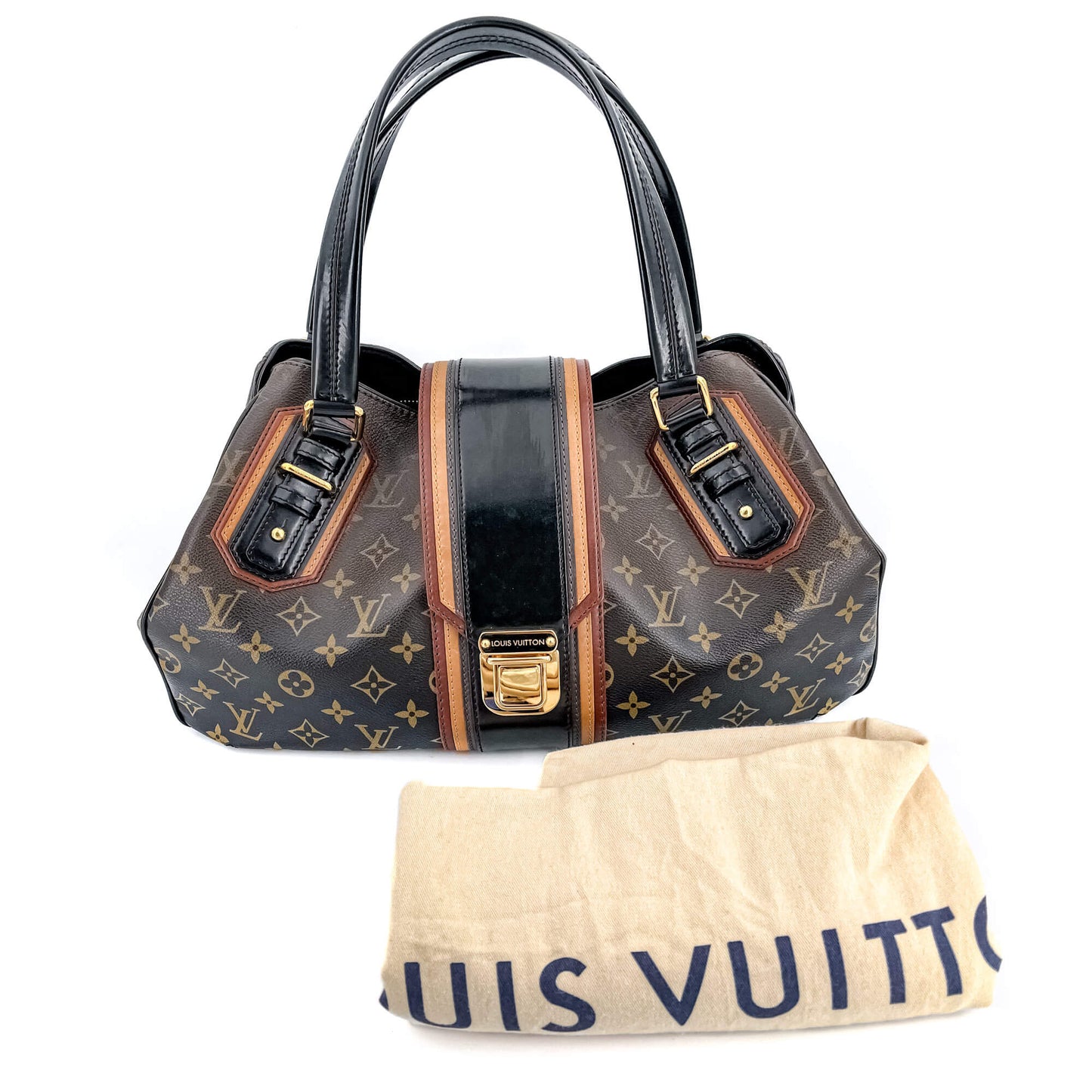 Louis Vuitton Mirage Griet Noir Monogram Canvas & Leather Bag - Tabita Bags  – Tabita Bags with Love