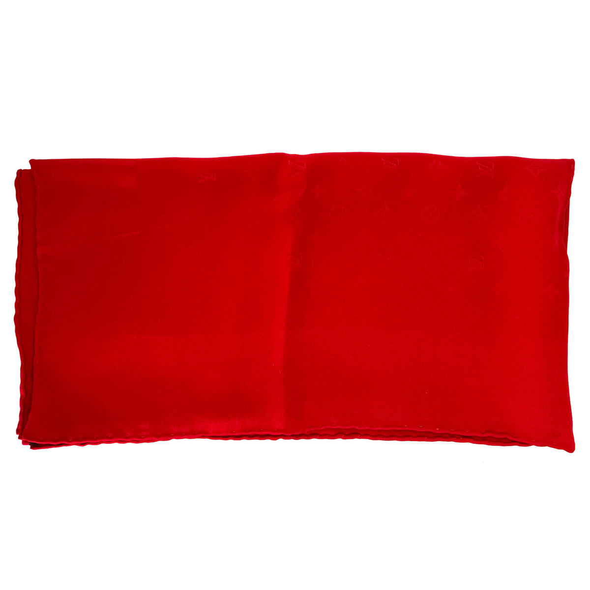 Second hand Louis Vuitton Monogram Large Red Silk foulard - Tabita Bags