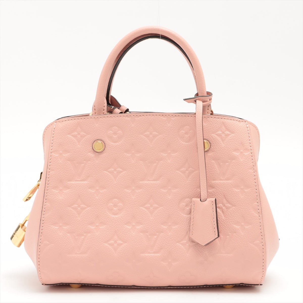 Second hand Louis Vuitton Montaigne BB Monogram Pink Leather - Tabita Bags