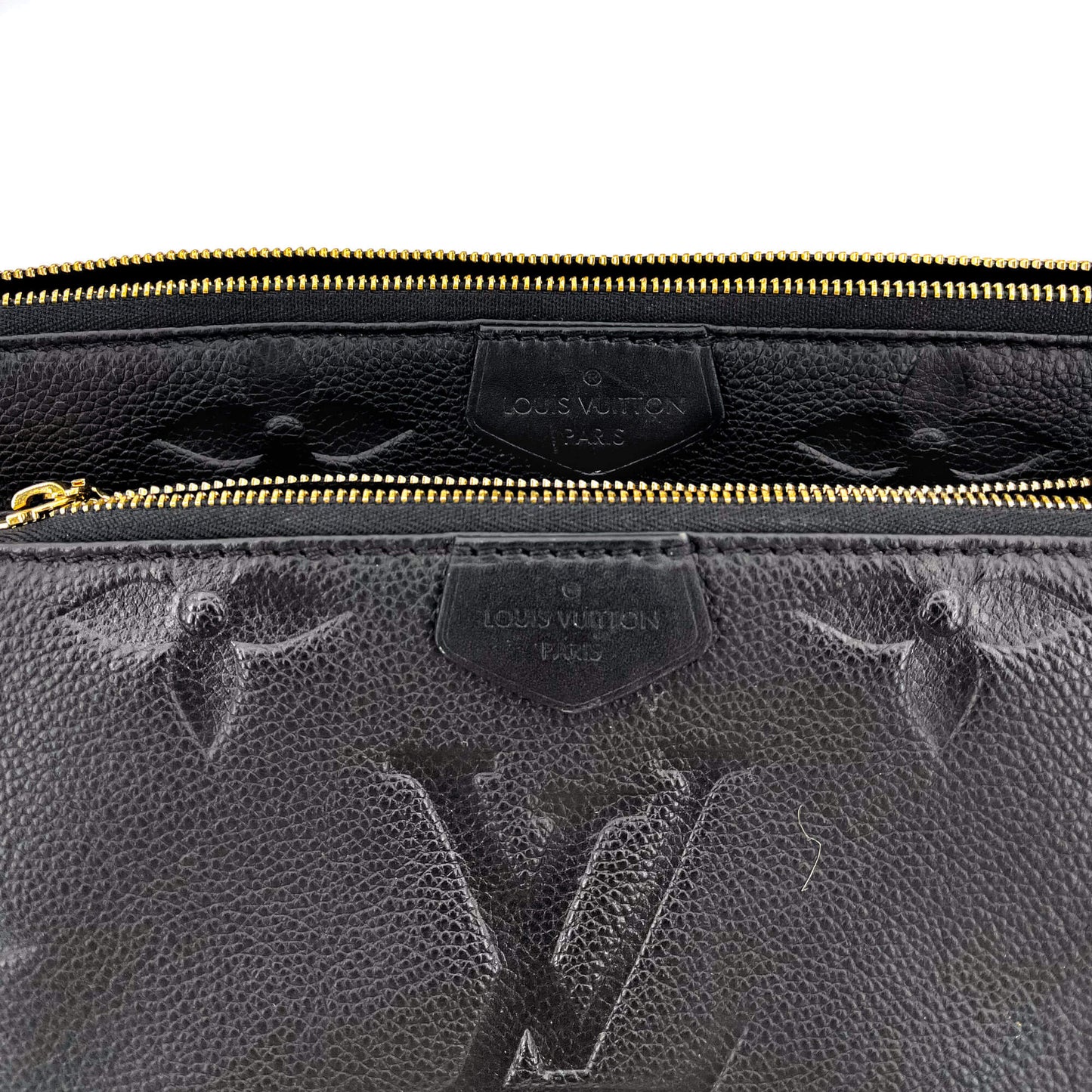 Second hand Louis Vuitton Multi Pochette Accessories Black Monogram Empreinte Leather - Tabita Bags