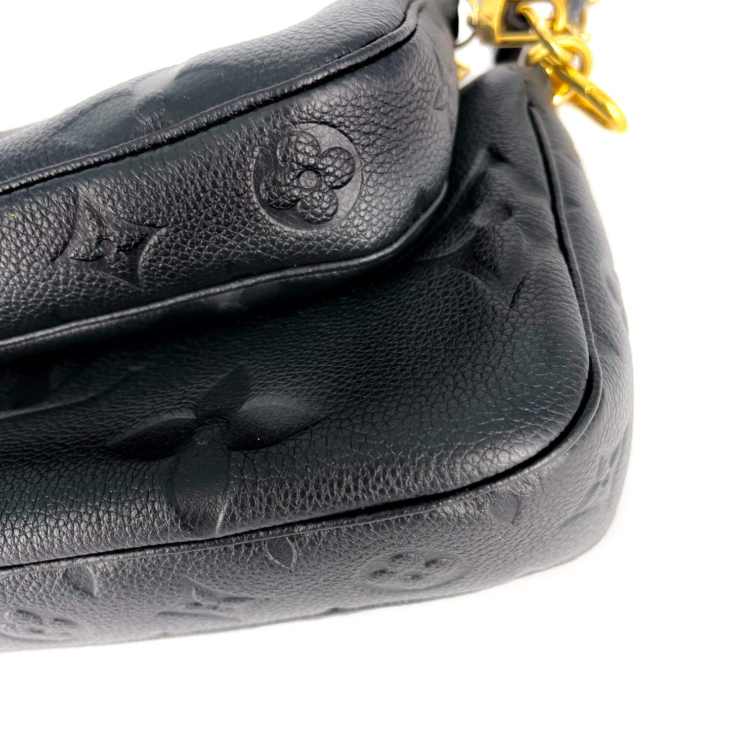 Second hand Louis Vuitton Multi Pochette Accessories Black Monogram Empreinte Leather - Tabita Bags