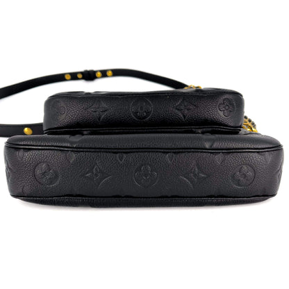 Second hand Louis Vuitton Multi Pochette Accessories Black Monogram Empreinte Leather - Tabita Bags