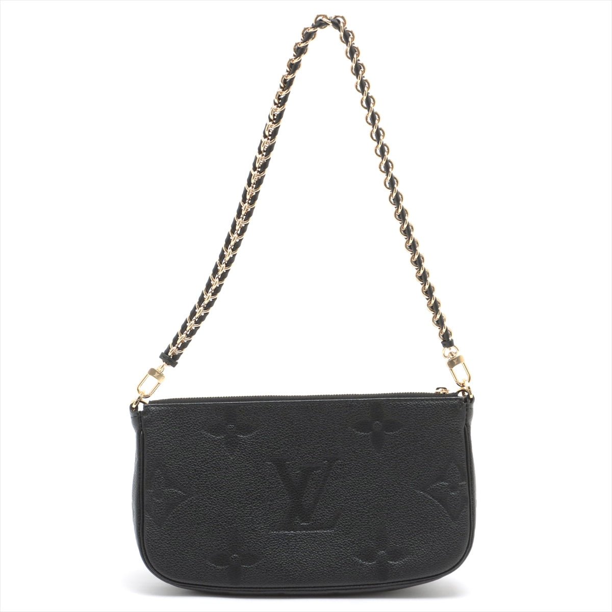 Second hand Louis Vuitton Multi Pochette Accessories Monogram Empreinte Leather Black Bag - Tabita Bags