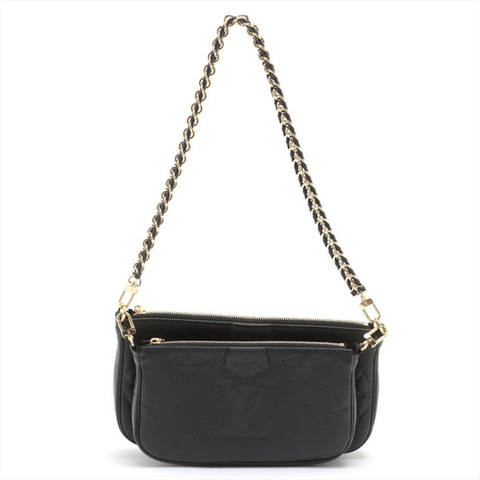 Preloved Louis Vuitton Black Epi Leather Pochette Accessories Bag