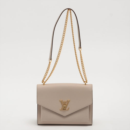 Second hand Louis Vuitton Mylockme BB Leather Beige 2-Way Chain Bag - Tabita Bags