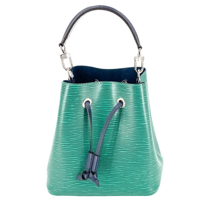 Second hand Louis Vuitton NéoNoé BB Epi Leather Bucket Bag Green - Tabita Bags