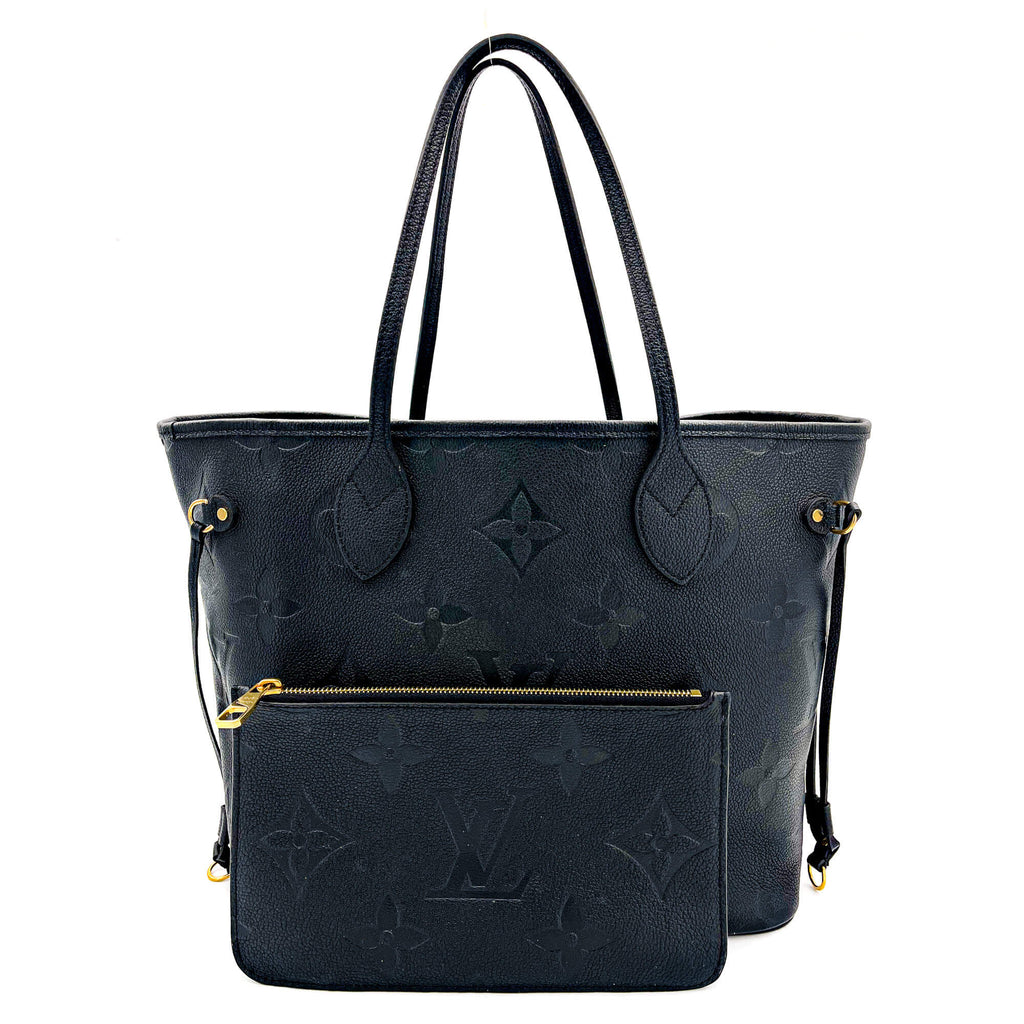 Second hand Louis Vuitton Neverfull MM Black Empreinte Leather - Tabita Bags