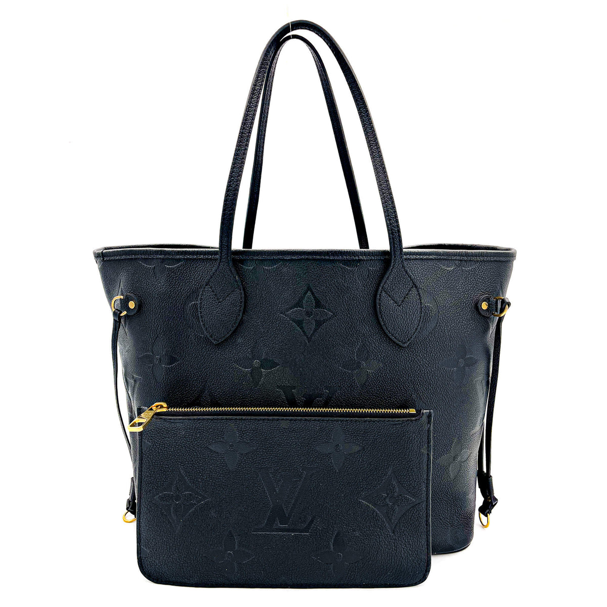Second hand Louis Vuitton Neverfull MM Black Empreinte Leather - Tabita Bags