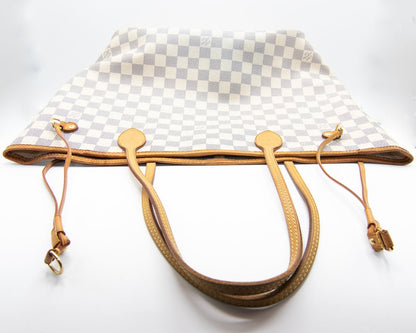 Second hand Louis Vuitton Neverfull MM Damier Azur N51107 - Tabita Bags