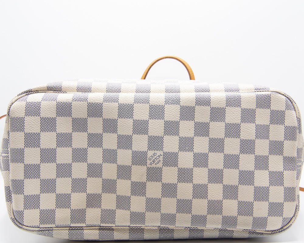 Second hand Louis Vuitton Neverfull MM Damier Azur N51107 - Tabita Bags