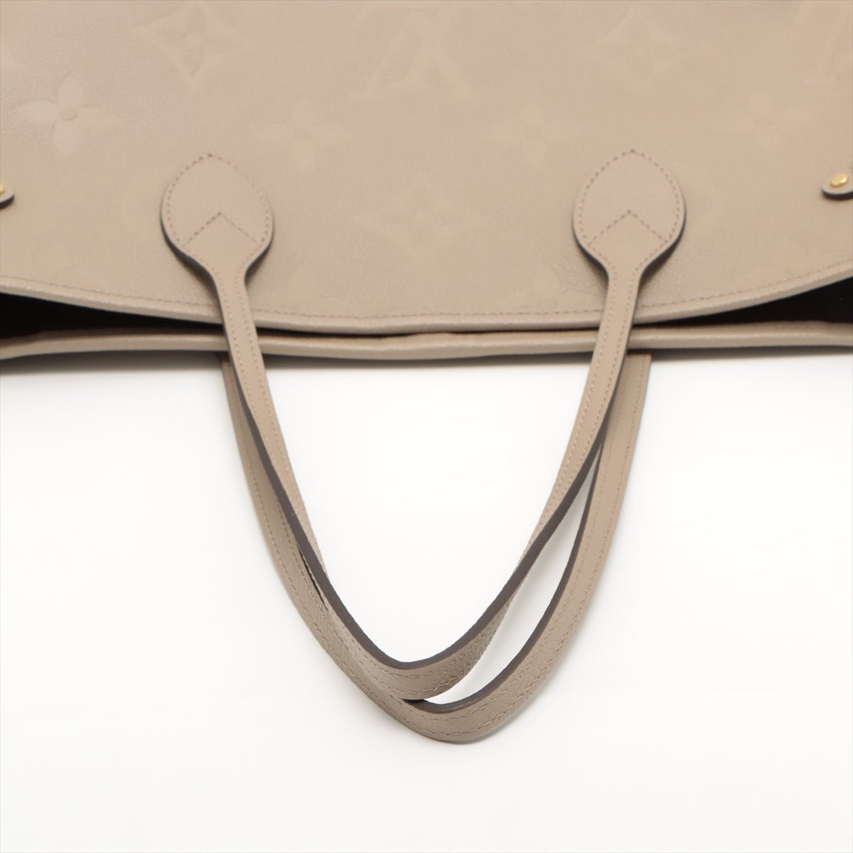 Second hand Louis Vuitton Neverfull MM Empreinte Leather Turtledove Beige Bag - Tabita Bags