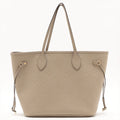 Second hand Louis Vuitton Neverfull MM Empreinte Leather Turtledove Beige Bag - Tabita Bags
