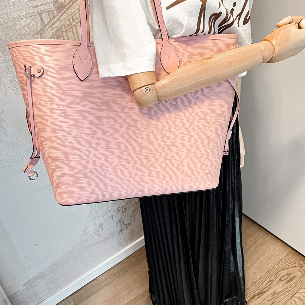 Second hand Louis Vuitton Neverfull MM Epi Leather Pink Shopper - Tabita Bags