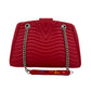 Second hand Louis Vuitton New Wave Chain Tote Quilted Leather Red - Tabita Bags