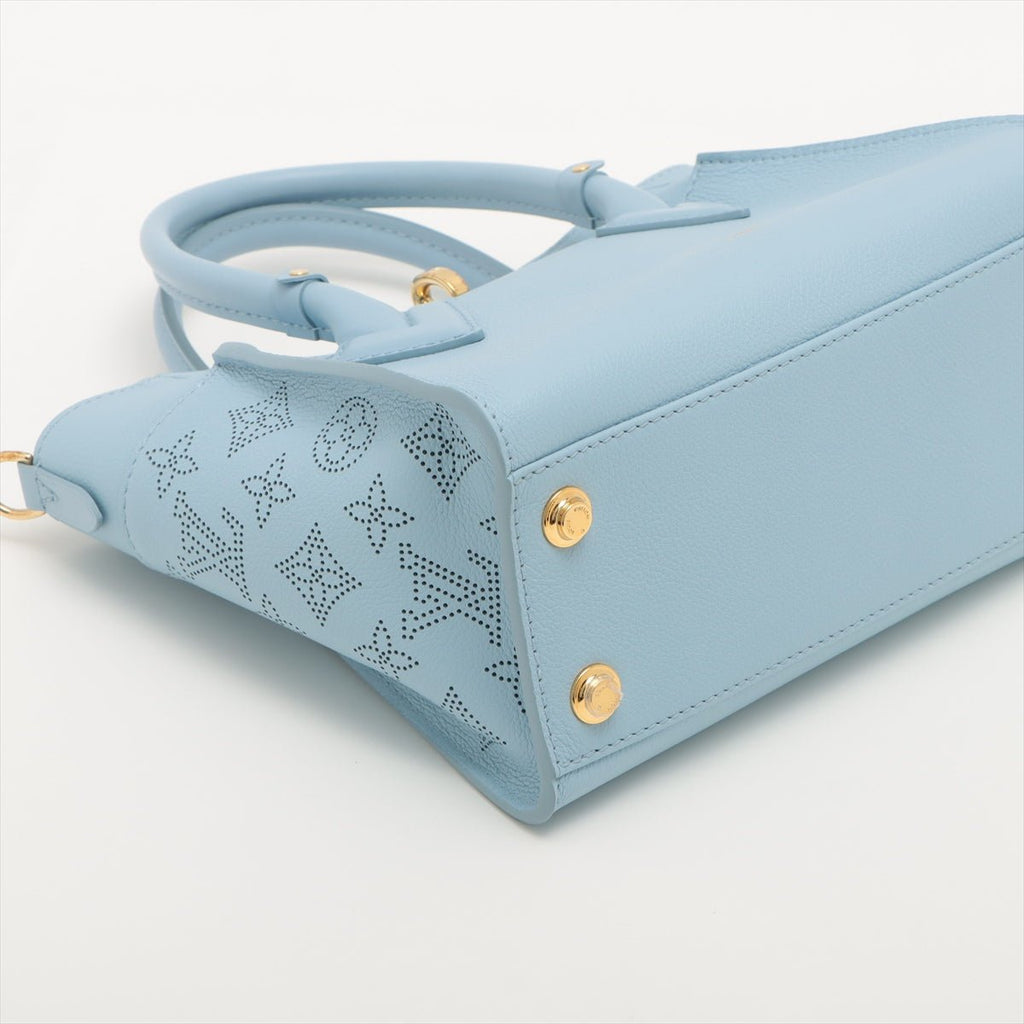 Second hand Louis Vuitton On My Side PM High End Mahina Leather Bleau Nuage 2-way - Tabita Bags