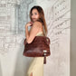 Second hand Louis Vuitton Paris Souple Whisper PM Limited Edition Chocolate Leather - Tabita Bags