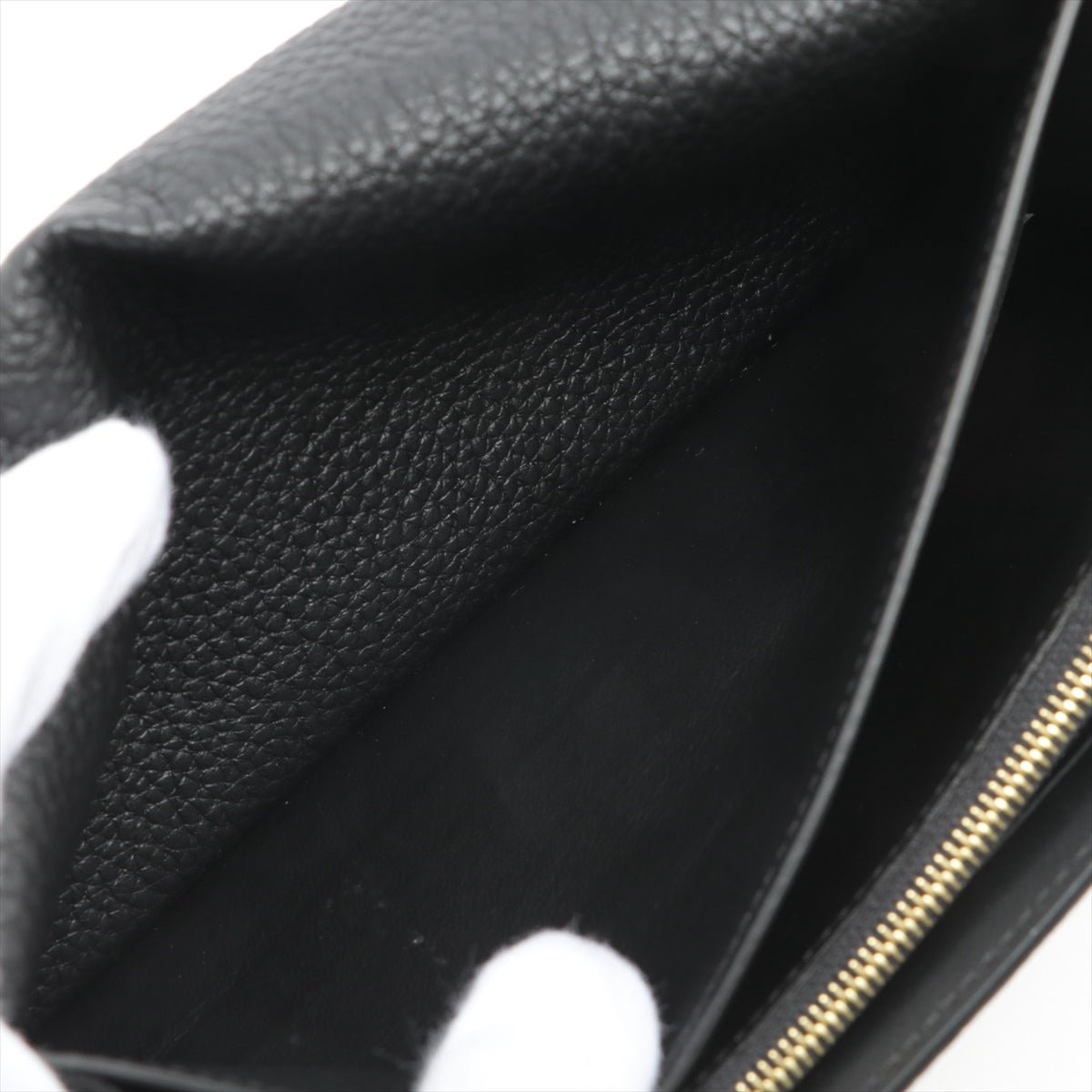 Second hand Louis Vuitton Portefeuille Capucines Crown in Taurillon Black Leather - Tabita Bags