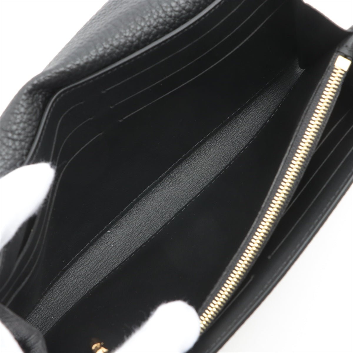 Second hand Louis Vuitton Portefeuille Capucines Crown in Taurillon Black Leather - Tabita Bags