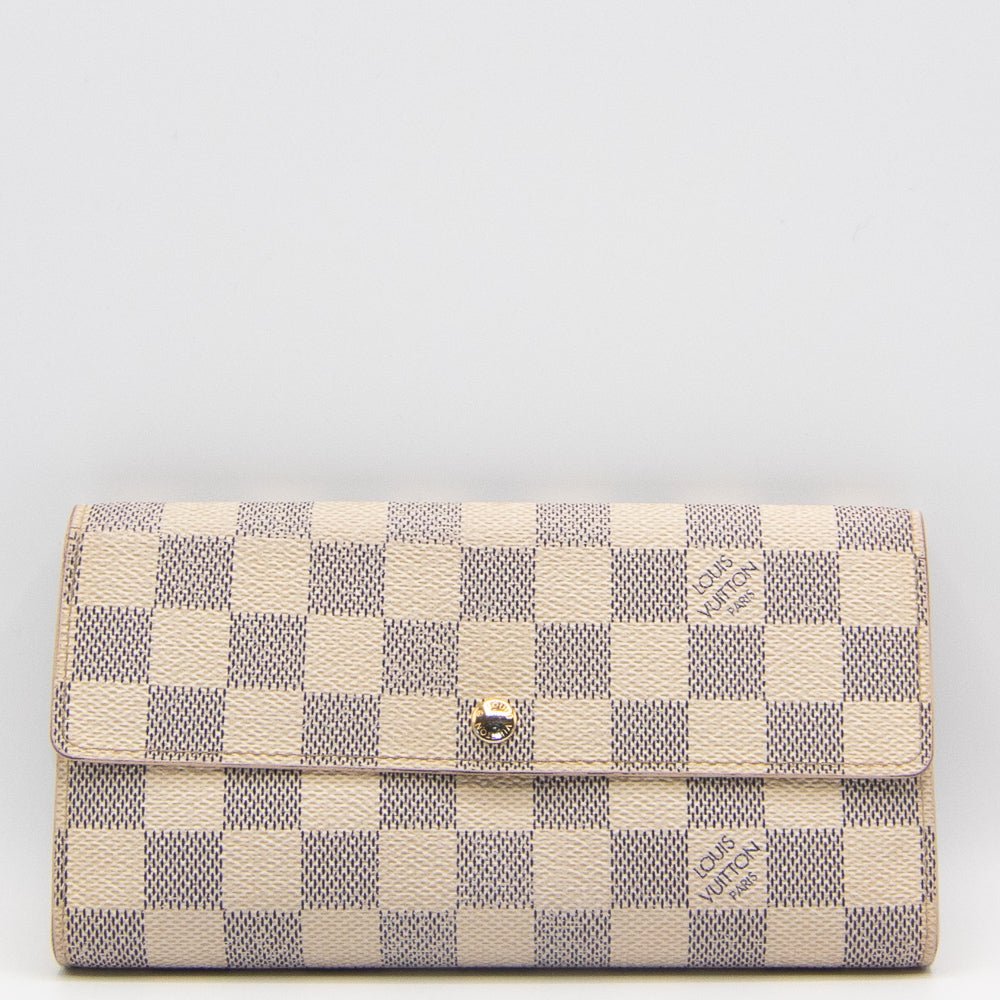 Second hand Louis Vuitton Sarah Damier Azur Wallet - Tabita Bags