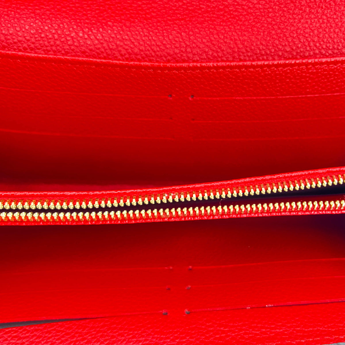 Second hand Louis Vuitton Sarah Empreinte Leather Red Wallet - Tabita Bags