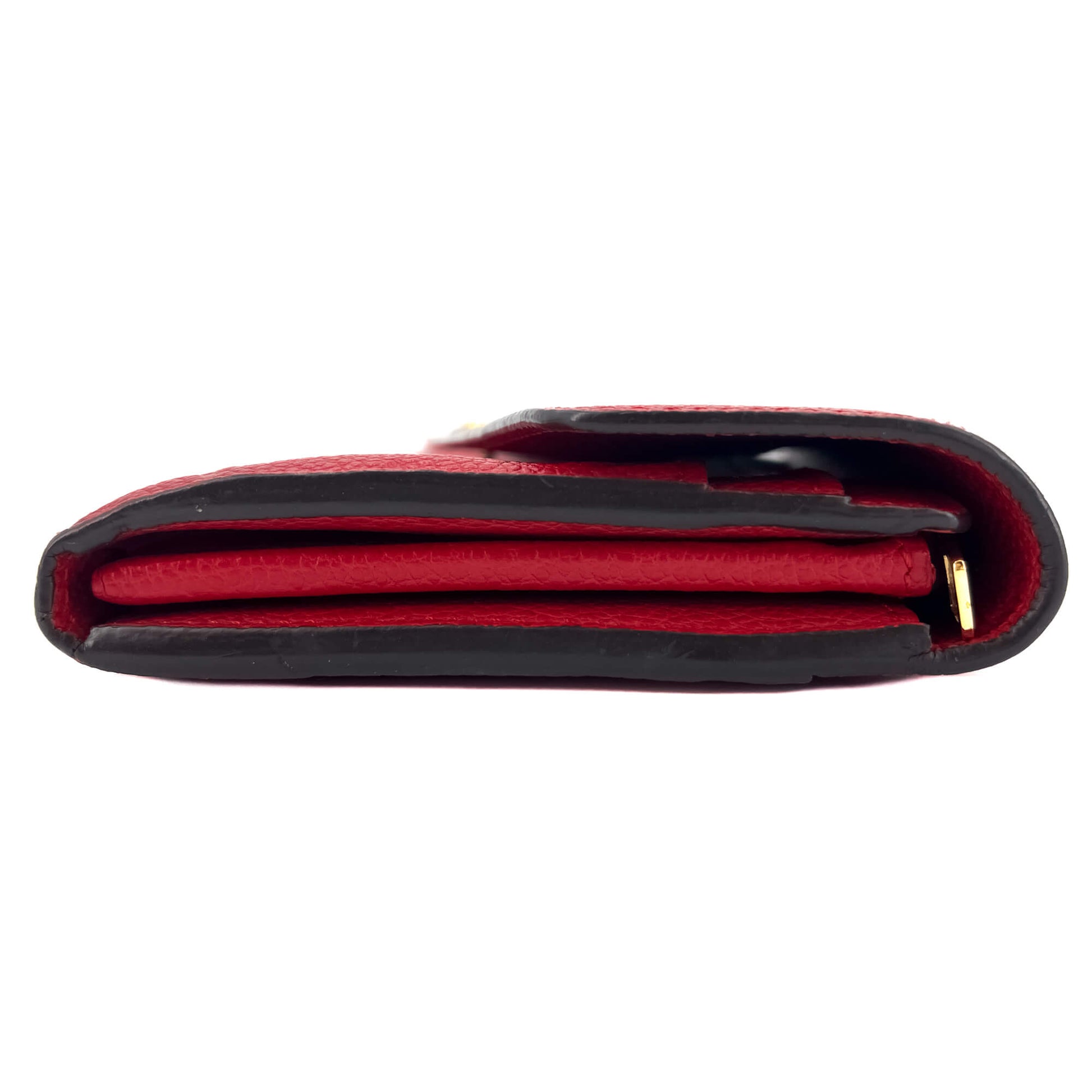 Second hand Louis Vuitton Sarah Empreinte Leather Red Wallet - Tabita Bags