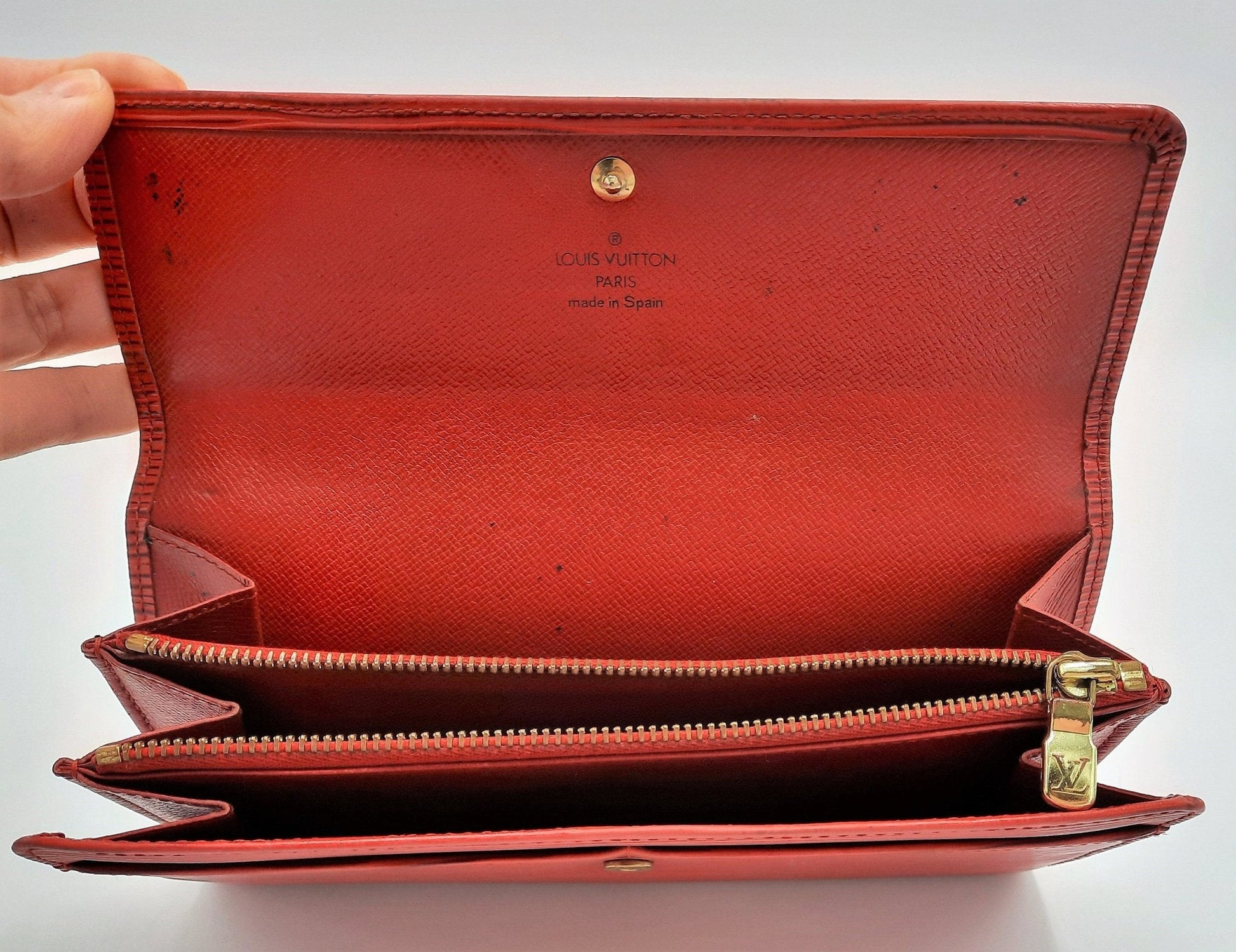 Louis Vuitton Sarah Wallet Red Epi Leather M63577 Tabita Bags