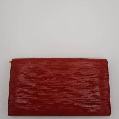 Second hand Louis Vuitton Sarah Wallet Red Epi Leather M63577 - Tabita Bags