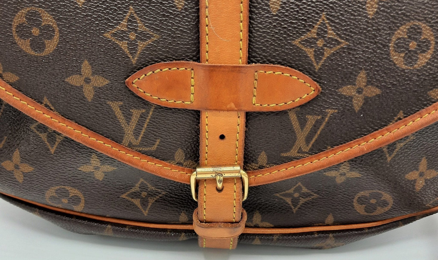 Louis Vuitton Monogram Saumur 30 M42256 Brown Cloth ref.1000826