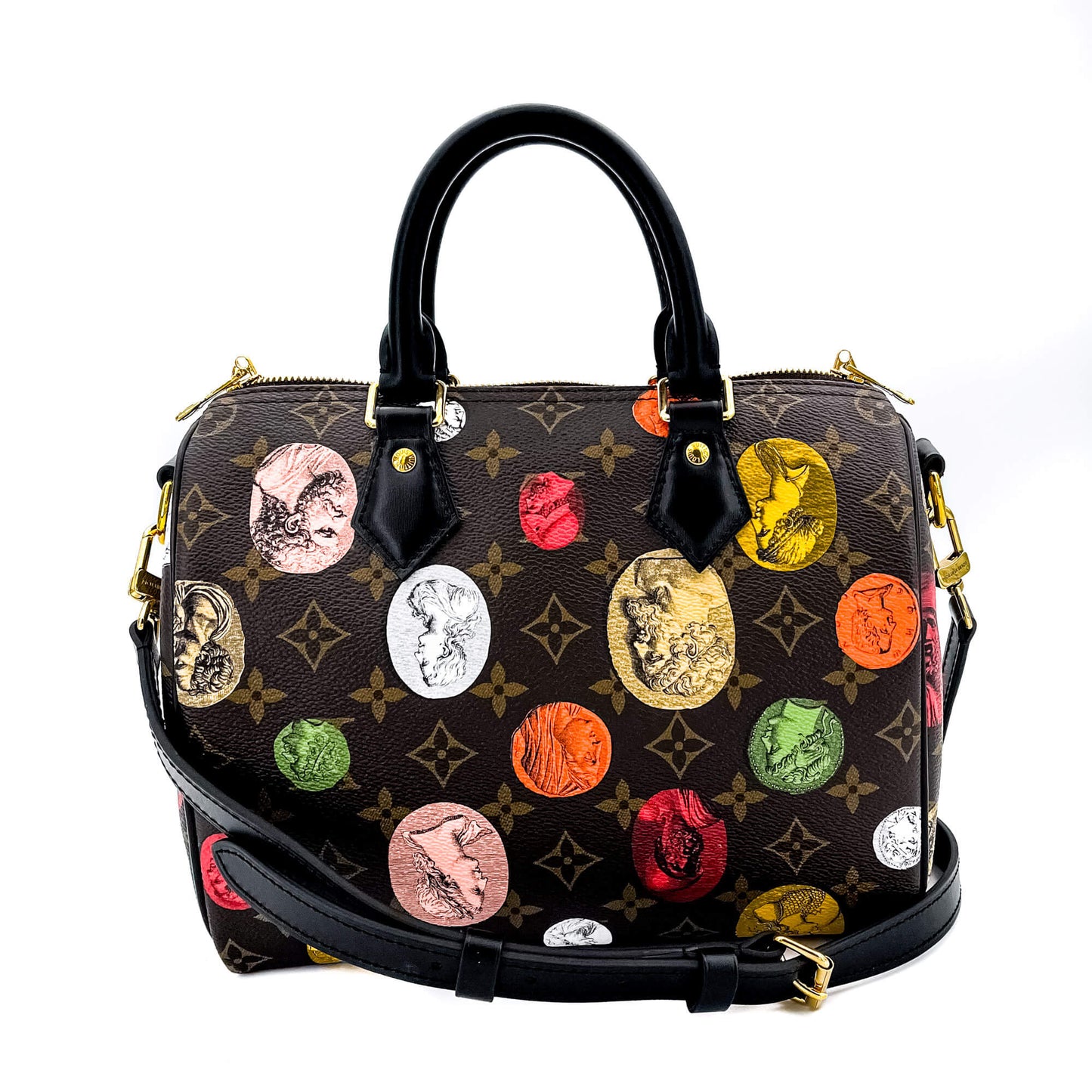 Second hand Louis Vuitton Speedy 25 Monogram Fornasetti Bandouliere - Tabita Bags