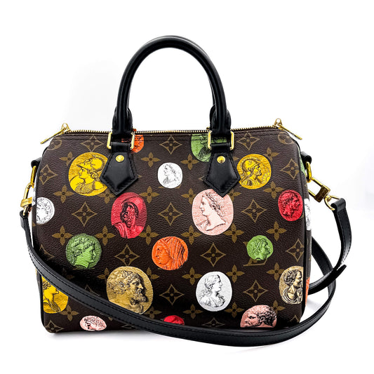 Second hand Louis Vuitton Speedy 25 Monogram Fornasetti Bandouliere - Tabita Bags