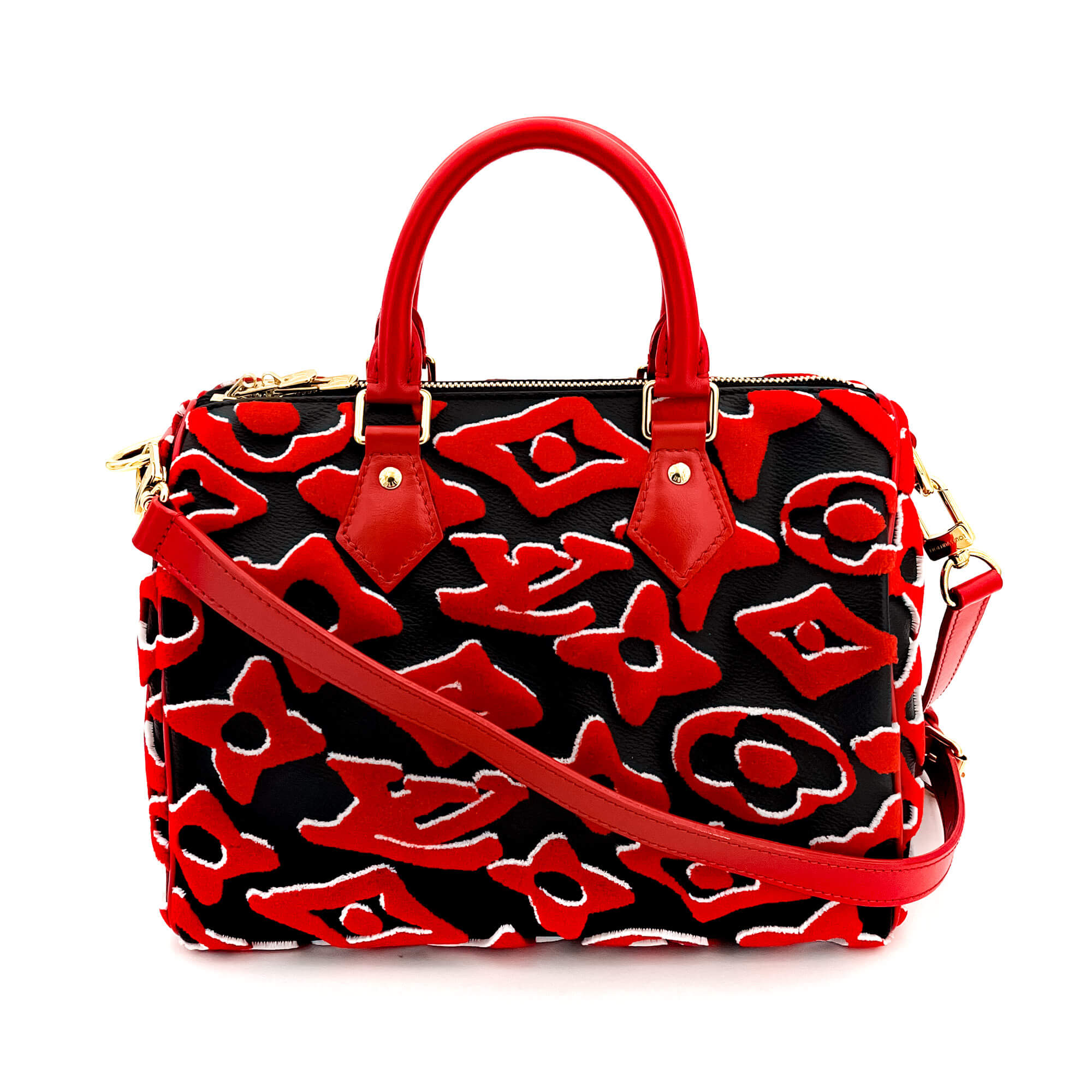 Speedy 25 Bicolore bag in red epi leather Louis Vuitton - Second