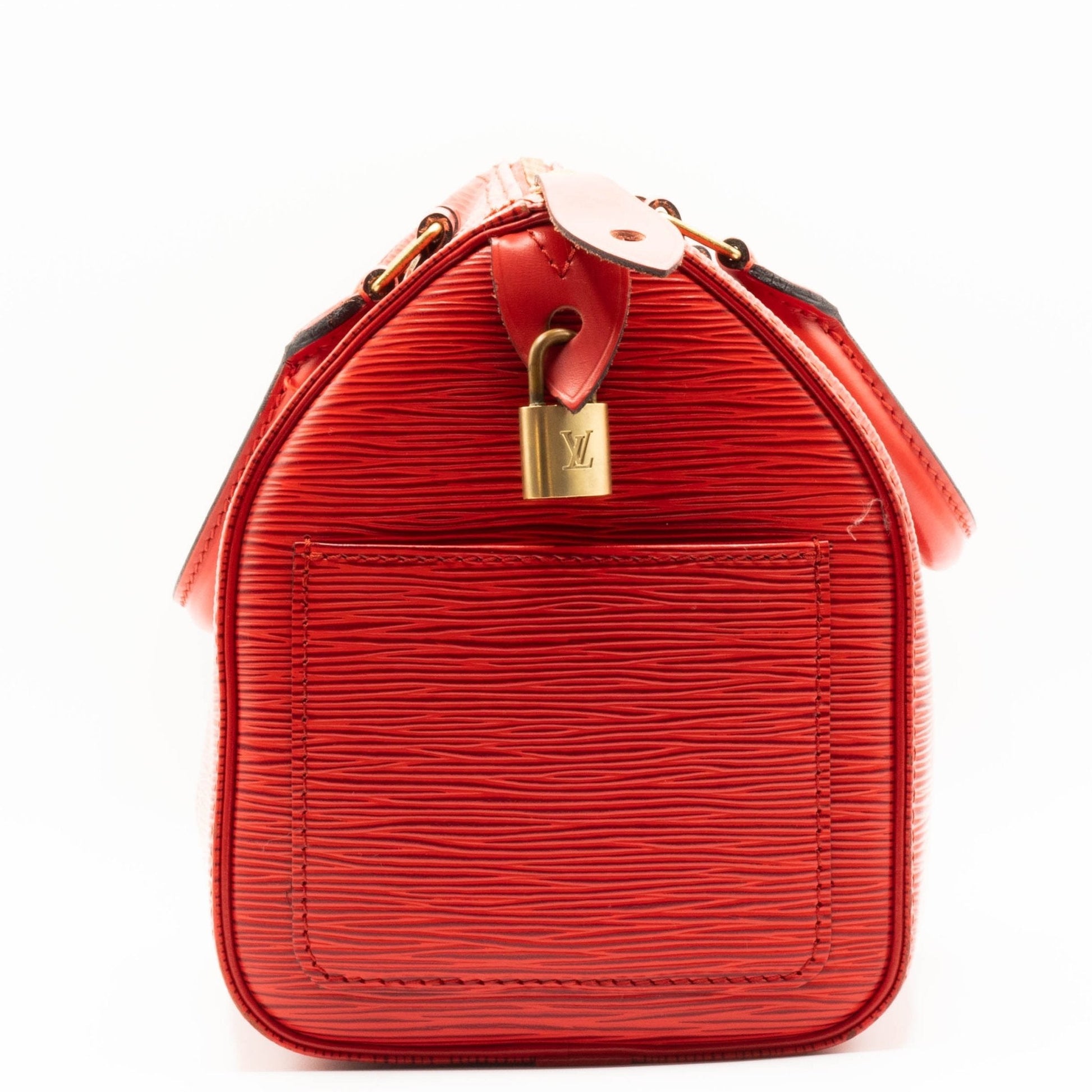 Second hand Louis Vuitton Speedy Epi Red 25 M43017 - Tabita Bags