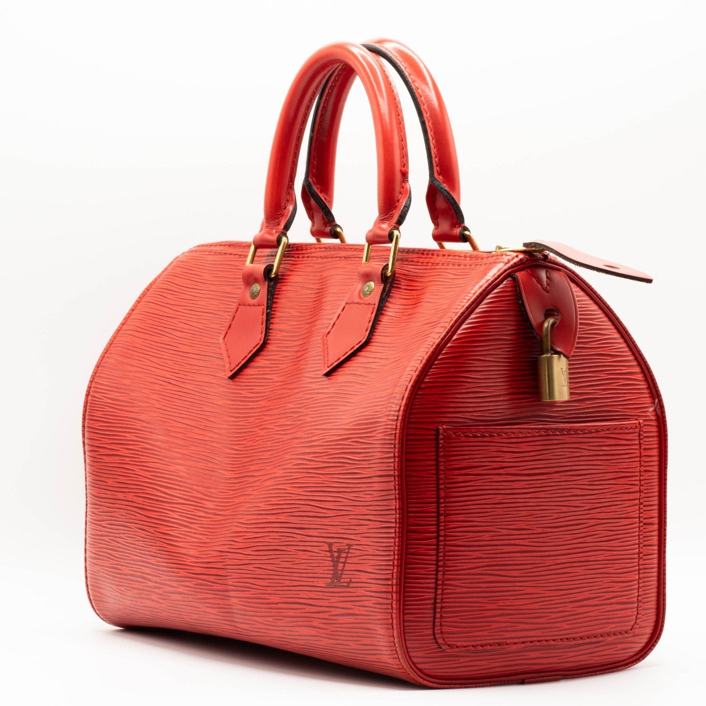 Second hand Louis Vuitton Speedy Epi Red 25 M43017 - Tabita Bags