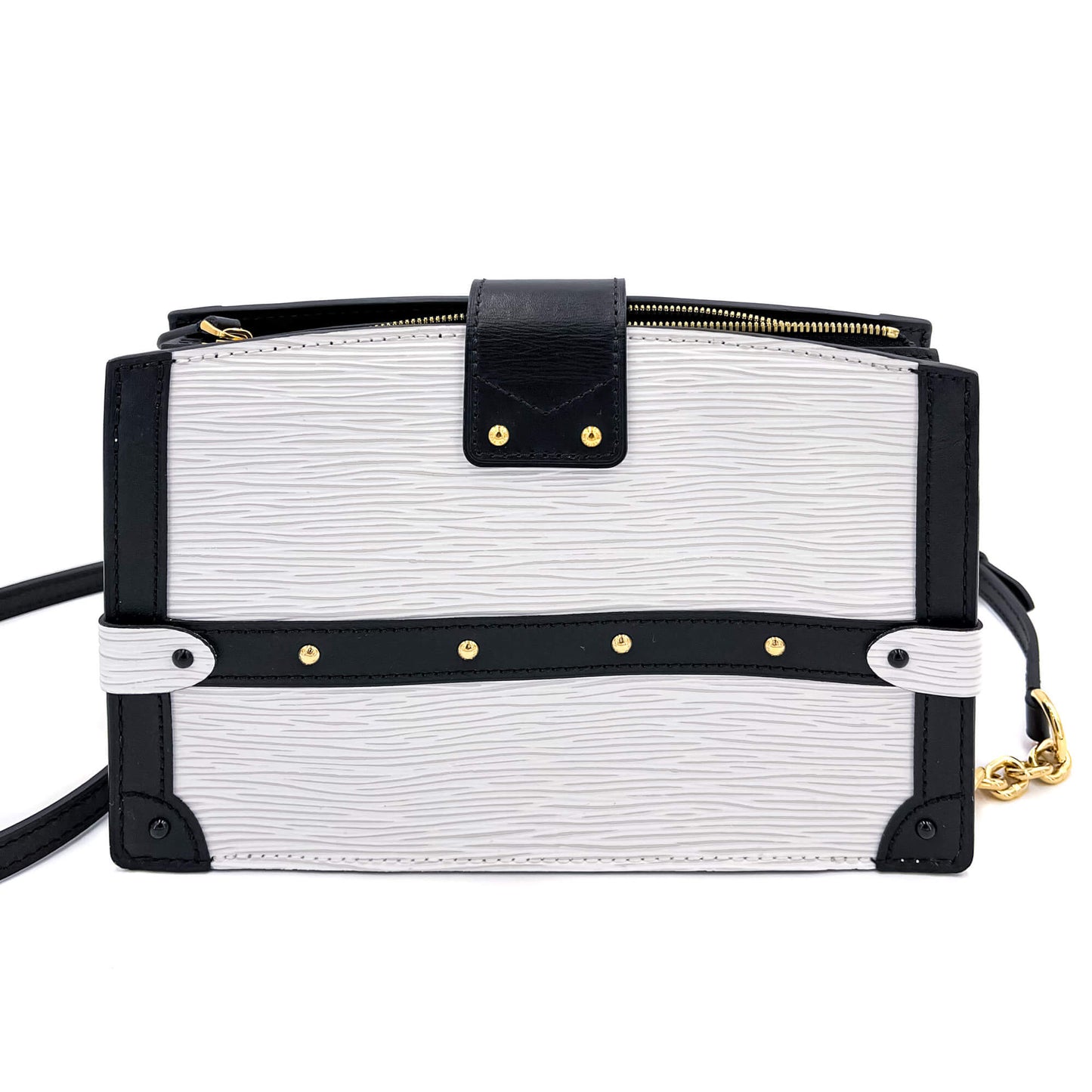 Second hand Louis Vuitton Trunk Clutch Epi Leather White Bag - Tabita Bags